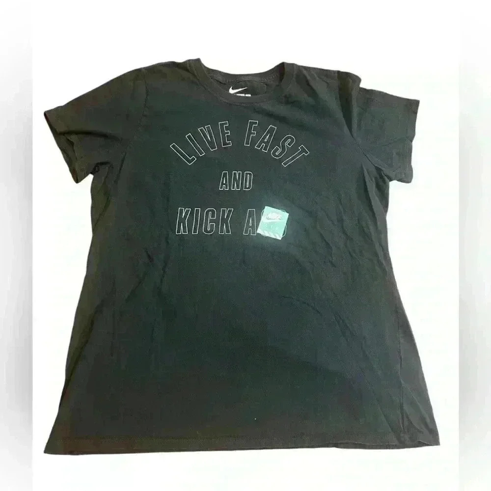 Women’s Nike Activewear T-Shirt Size XL 100% Cotton Short Sleeve Crew Neck